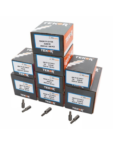 1 x TEKOR PAKKE PROFESSIONEL 1800 Skrue...