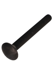 Vognbolt Rustfrit stål A2 M8X70 Sort delvis gevind