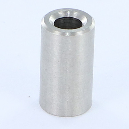 1 x Forbindelsesstykke cylindrisk Glat 10X3 diameter Indvendig 5 Rustfrit stål