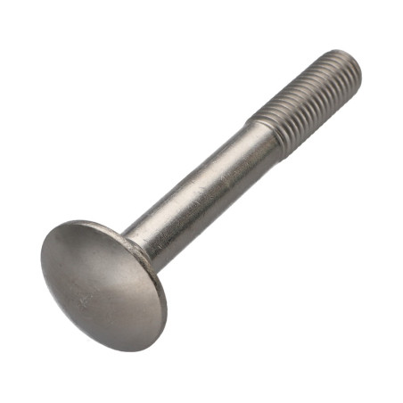 1 x Vognbolt Rustfrit stål A2 M6X90 Fuld trÃ¥d