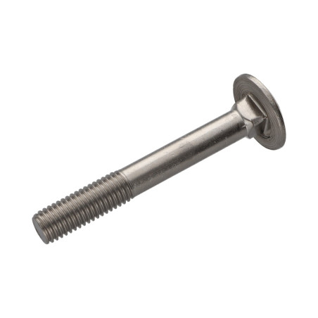 1 x Vognbolt Rustfrit stål A2 M6X90 Fuld trÃ¥d