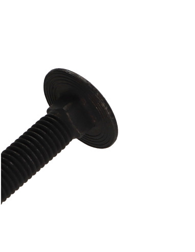 1 x Vognbolt Rustfrit stål A2 M8X80 Sort delvis...