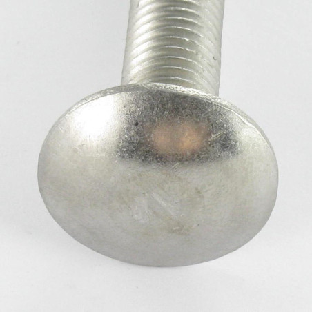 1 x Vognbolt Rustfrit stål A2 M8X180 Gevind 28 delvis gevind