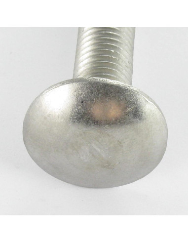 1 x Vognbolt Rustfrit stål A2 M10X20 Fuld trÃ¥d