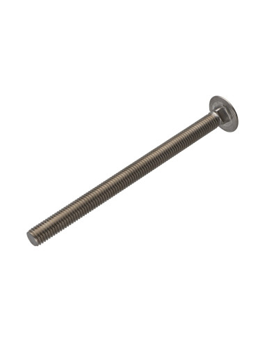 1 x Vognbolt Rustfrit stål A2 M12X130 delvis...