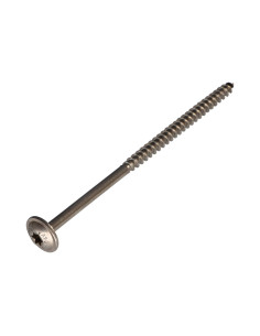 Tømrerskrue med skivehoved Rustfrit stål A2 6X110 Gevind...