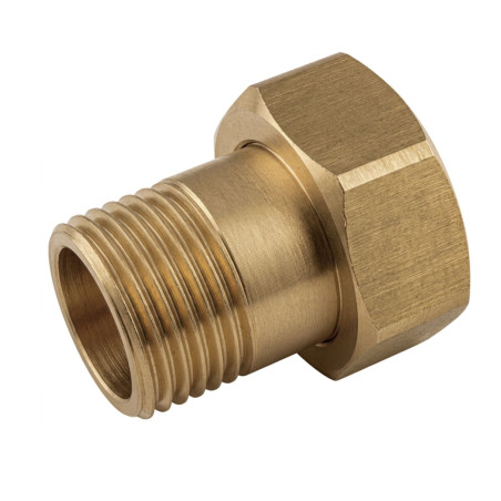 1 x Flad unionsfitting han/hun 26x34 (1") X 33x42 (1"1/4) Messing