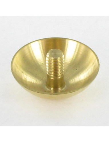 1 x Dæksel RUND. Messing diameter 15 stang M3X5.4