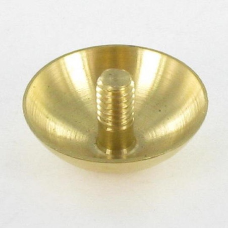 1 x Dæksel RUND. Messing diameter 15 stang M3X5.4
