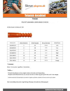 Plug POLYETHYLEN VÆDDER R 8X39 uden krave 2