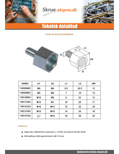 Gevindmuffe Fischer af REDUKTION RD M10-M8 2