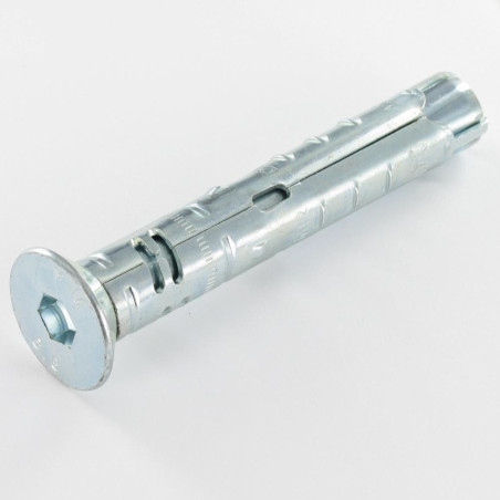 1 x Stift Anker Plug METAL 15X85 Skrue M10X90 elforzinket stål