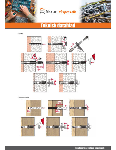 1 x Afstandsmontage THERMAX Fischer 8/140 M6...