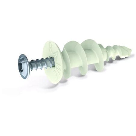 1 x Plug Nylon Selvborende 14X32 med Skrue elforzinket stål