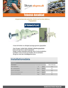 Plug Nylon Selvborende 14X32 med Skrue elforzinket stål 2