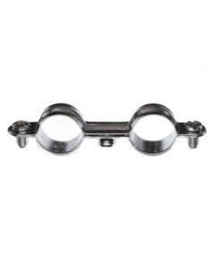 Dobbelt metalslangeklemme M7X150 diameter 20 elforzinket...