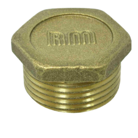 1 x Hanstik Figur 290 15x21 (1/2") fladt hoved Messing