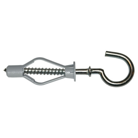 1 x Plug Nylon 8X40 med Krog med krave 4X45