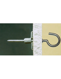 Plug Nylon 8X40 med Krog med krave 4X45 2