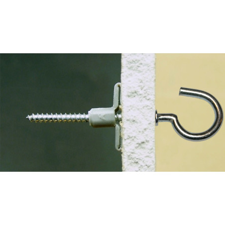 1 x Plug Nylon 8X40 med Krog med krave 4X45