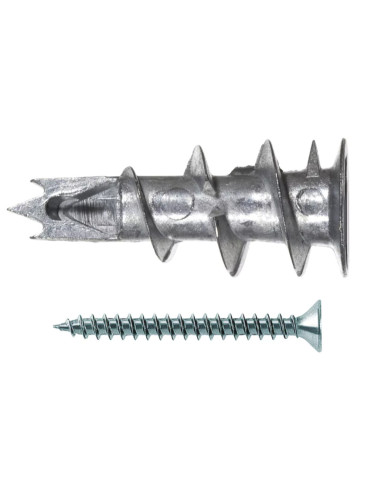 1 x Plug metalisk Fischer GKM12 med skrue 4,5X35