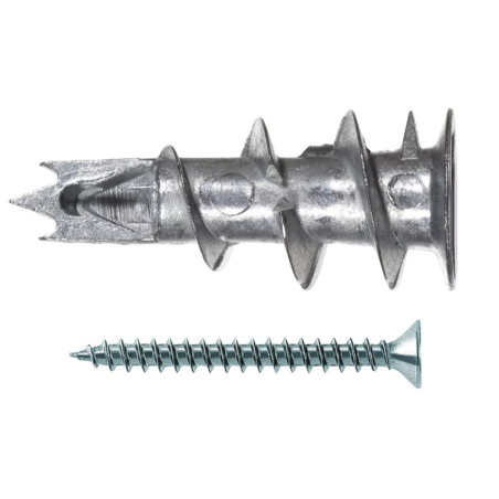 1 x Plug metalisk Fischer GKM12 med skrue 4,5X35