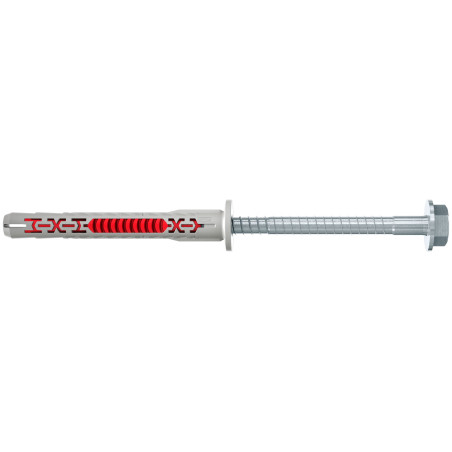 1 x Plug DUOXPANF Sekskantet hoved 8X120 Fischer FUS elforzinket stål