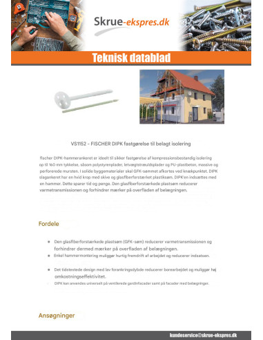 1 x Fischer ISOLERING DIPK 10/100-120 2 stk