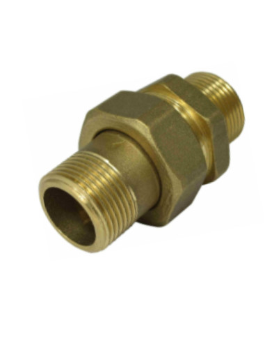 1 x Lige unionsfitting 20x27 (3/4") Mand / Mand...