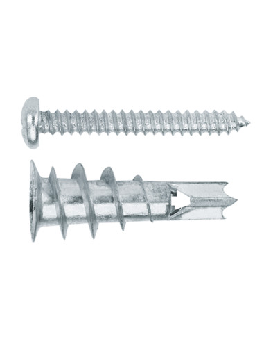 1 x Plug METAL selvborende skrue zink legering...