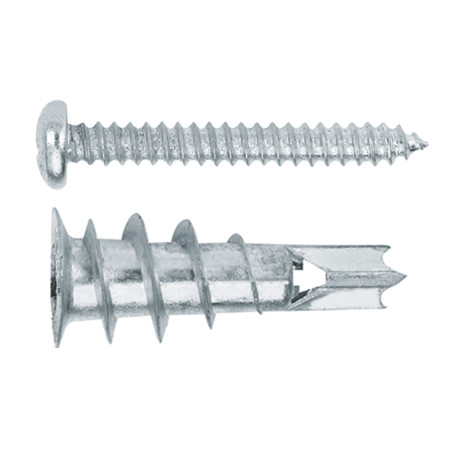 1 x Plug METAL selvborende skrue zink legering 12X32 med Skrue