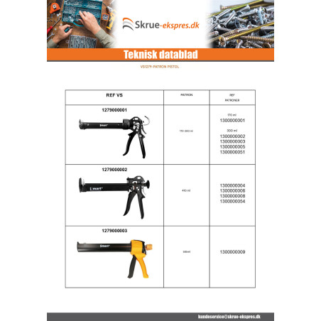 1 x Patronpistol 170-300 ML