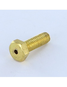 Vis m-hastighed Messing Sekskantet hoved M8X25 perforeret 3