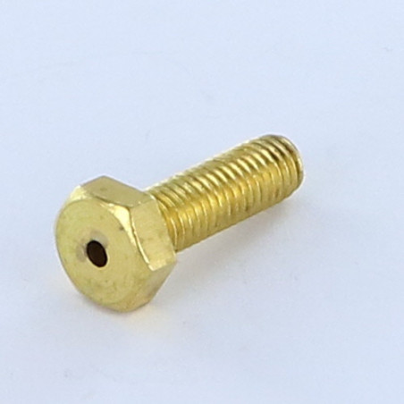 1 x Vis m-hastighed Messing Sekskantet hoved M8X25 perforeret 3