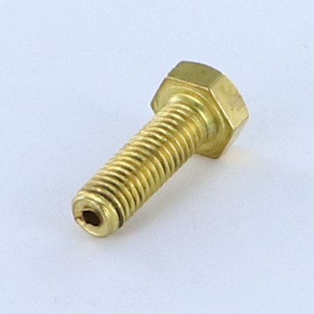 1 x Vis m-hastighed Messing Sekskantet hoved M8X25 perforeret 3