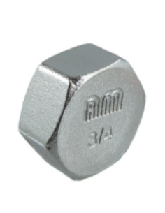 Hunstik Figur 300 26x34 (1") Forkromet messing