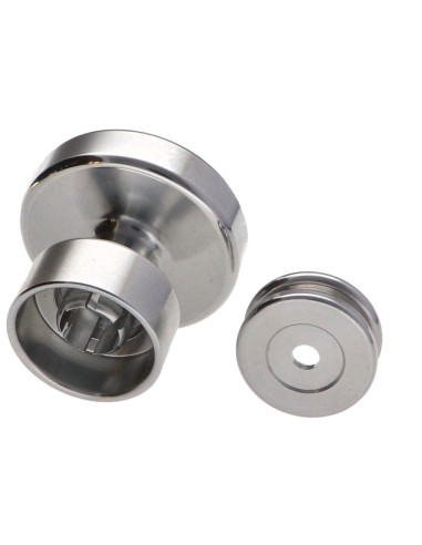 1 x Knap dekorativ Aluminium med fastgørelse...