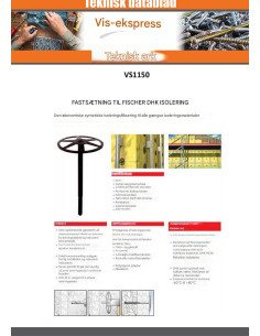 Montering Fischer for ISOLERING DHK 60 2