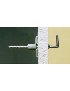 Plug Nylon 8X40 med Hængsel GENNEMSNIT krave 4X45 2