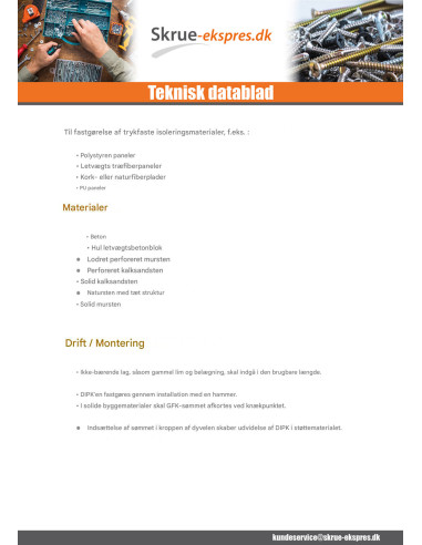1 x Fischer ISOLERING DIPK 8/80-100 2 stk
