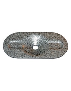 Skiver OVAL Montering ISOLERING 82X405.5X1 elforzinket stål