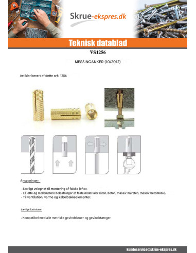 1 x Plug Messing 5X16 M4