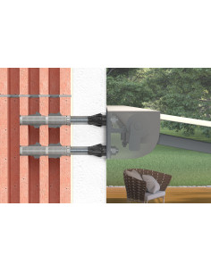 Afstandsmontage THERMAX Fischer 16/170 M12 Rustfrit stål A4 2