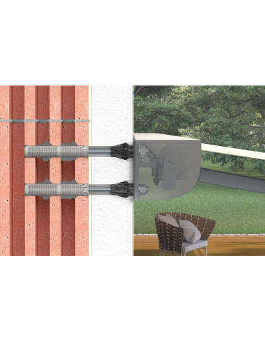 1 x Afstandsmontage THERMAX Fischer 16/170 M12...