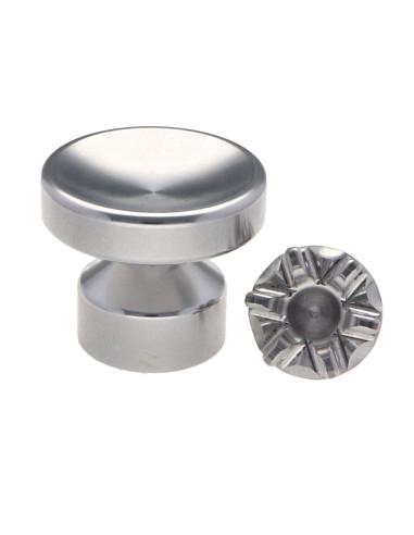 1 x Knap dekorativ Aluminium med fastgørelse...