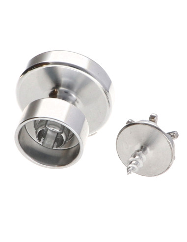 1 x Knap dekorativ Aluminium med fastgørelse...