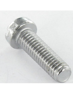Vis m-hastighed Nikkelbelagt messing panhoved kærv M3X6... 2