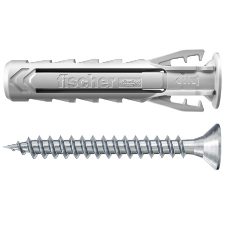 1 x Ekspansionsplug Fischer med skrue SX MERE 8X40 S Nylon