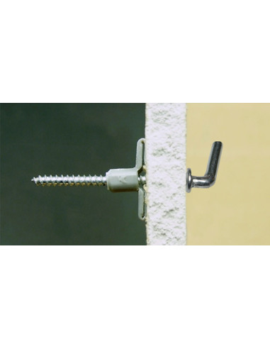1 x Plug Nylon 8X40 med Hængsel KORT krave 4X45