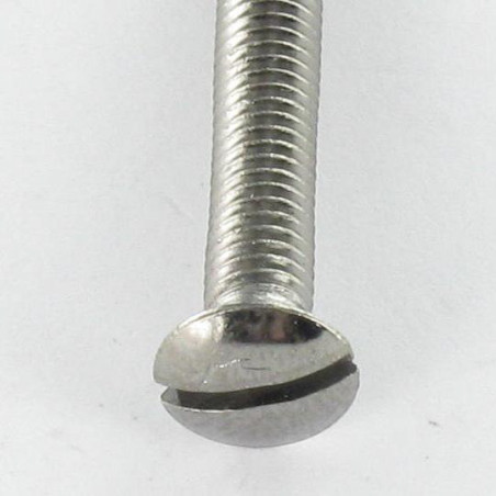 1 x Vis m-hastighed Forkromet messing forsænket pan hoved kærv M4X16